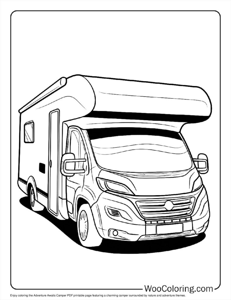 100 Camper amp RV Coloring Pages Free PDF To Print Woo Coloring 100 Camper amp RV Coloring Pages Free PDF To Print Woo Coloring