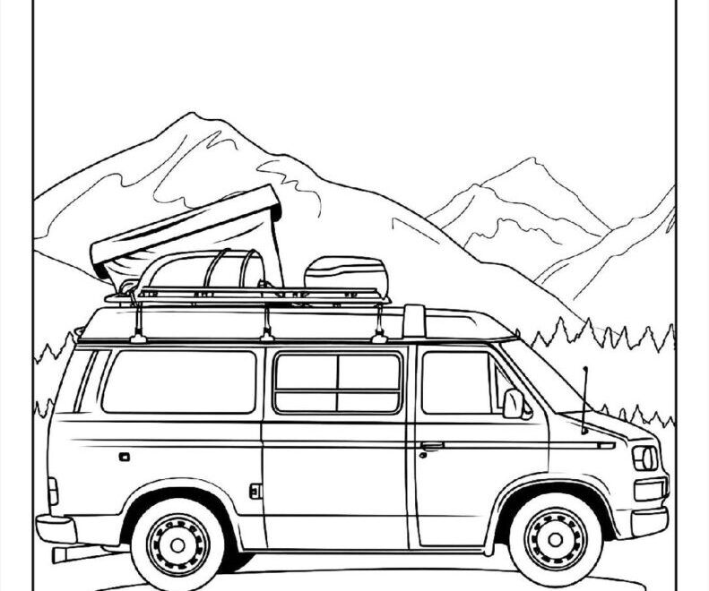 100 Camper amp RV Coloring Pages Free PDF To Print Woo Coloring