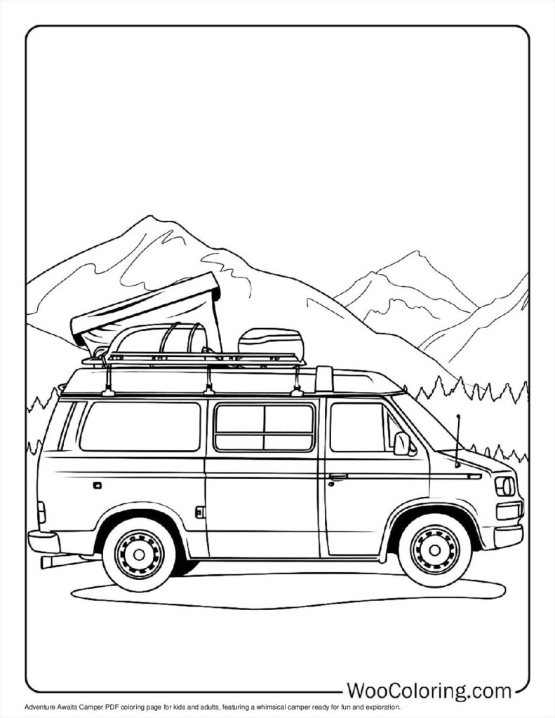 100 Camper amp RV Coloring Pages Free PDF To Print Woo Coloring 100 Camper amp RV Coloring Pages Free PDF To Print Woo Coloring