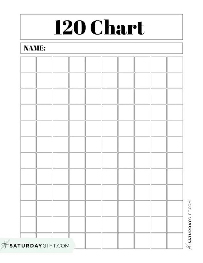 120 Chart Printable 16 Free Number Charts To 120 Worksheets 
