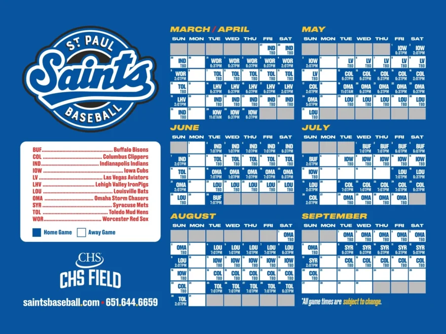 2026 Printable Schedule By Stpaulsaints Issuu