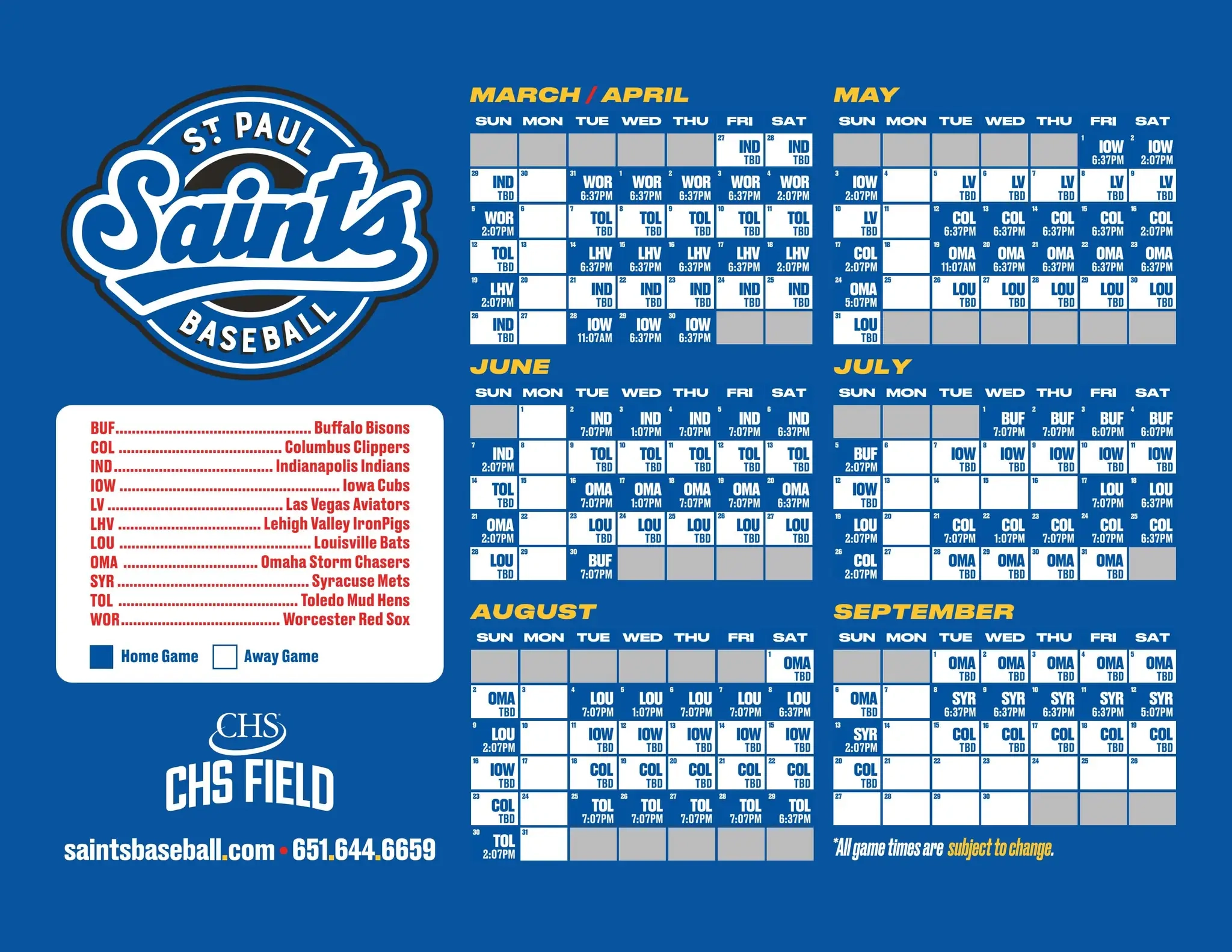 2026 Printable Schedule By Stpaulsaints Issuu