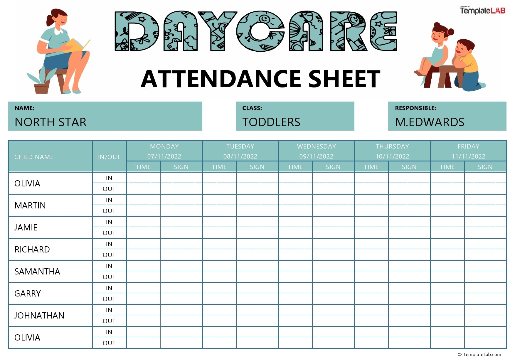 23 Free Printable Attendance Sheet Templates Word Excel 23 Free Printable Attendance Sheet Templates Word Excel