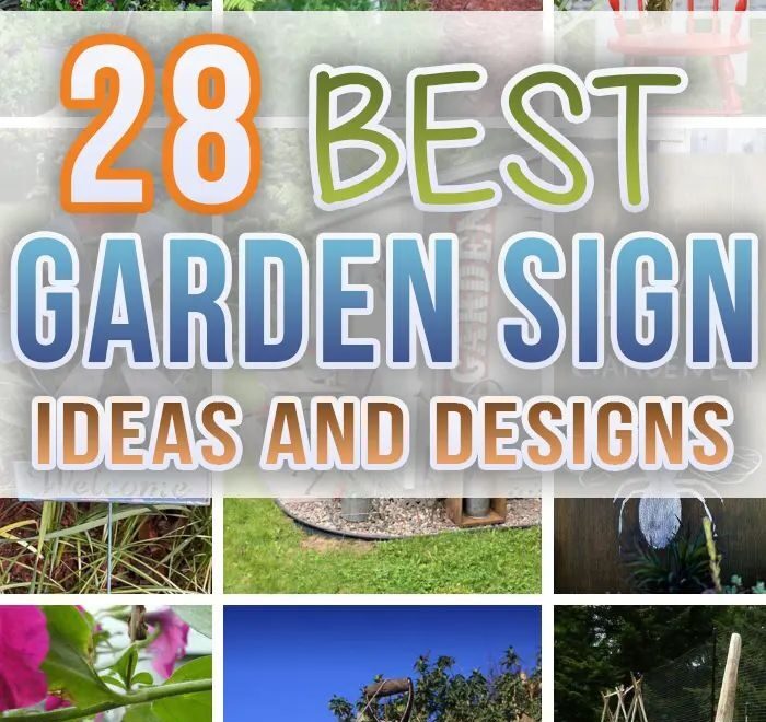 28 Whimsical Garden Sign Ideas To Brighten Up Your Outdoor Space