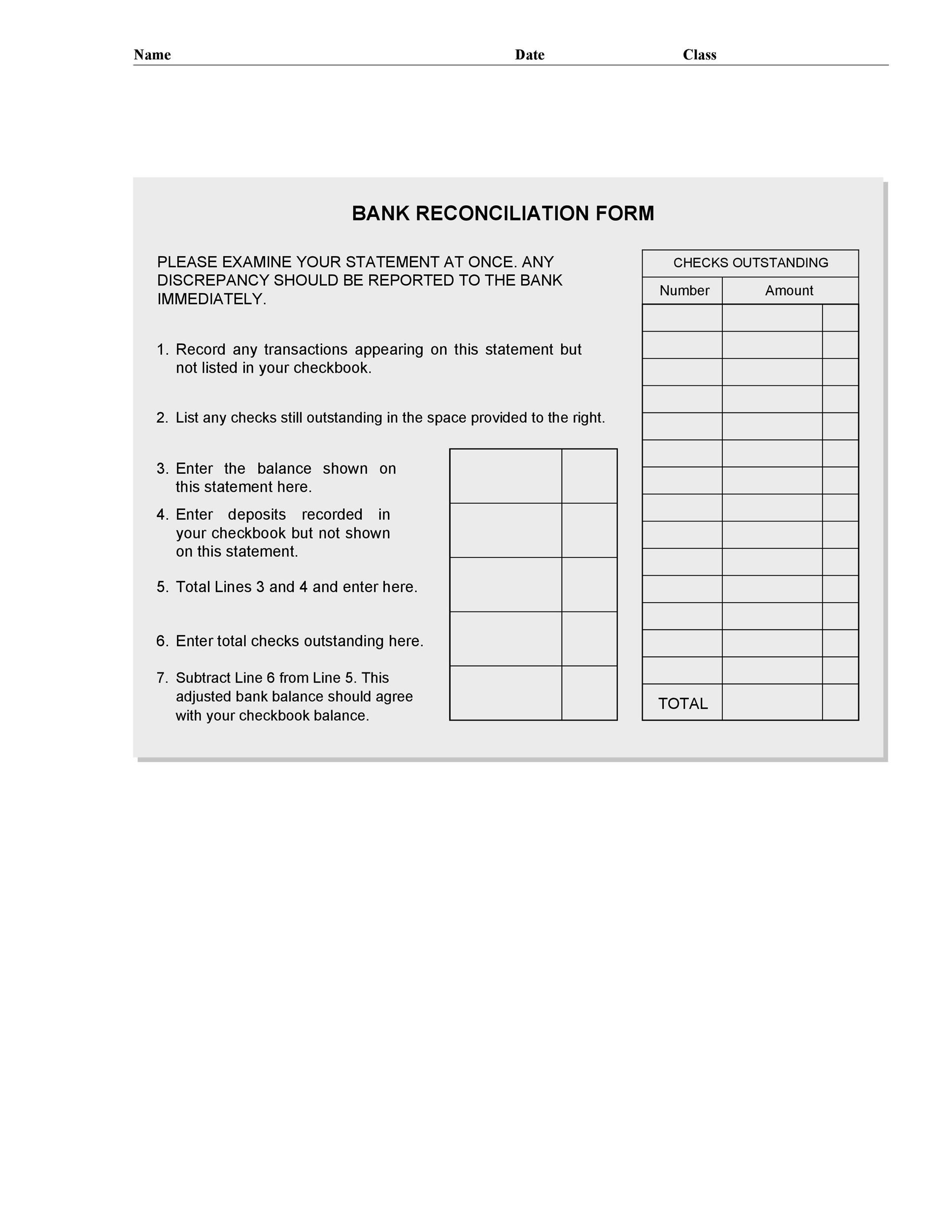 50 Bank Reconciliation Examples amp amp Templates 100 Free 50 Bank Reconciliation Examples amp amp Templates 100 Free