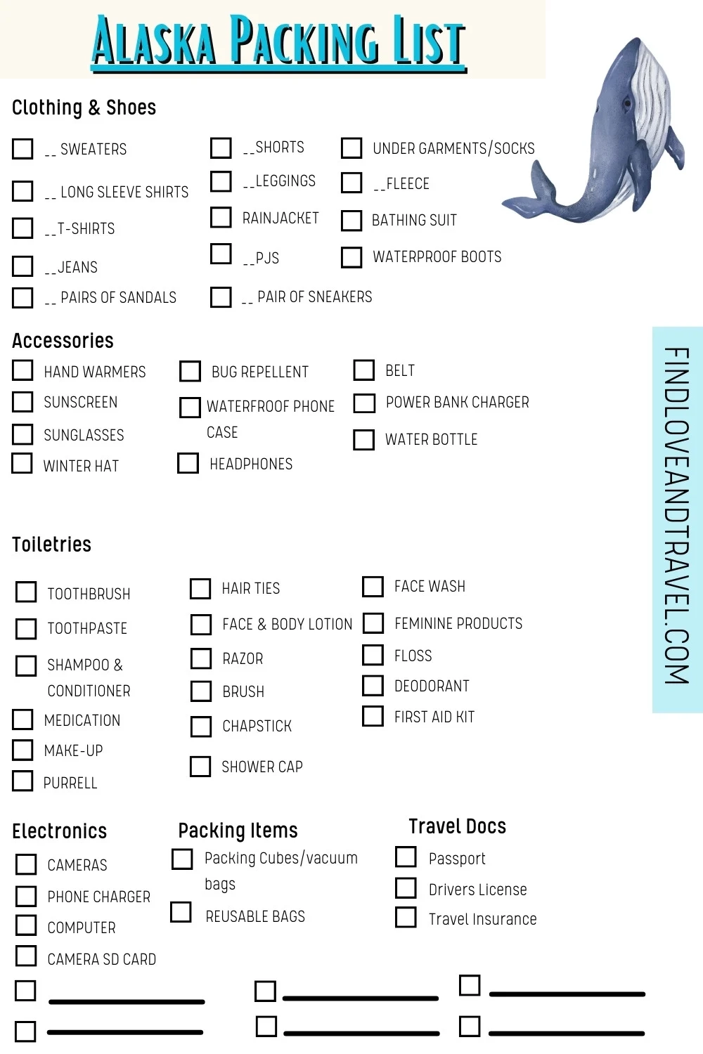 Alaska Cruise Packing List With A PDF Printable Find Love And Travel