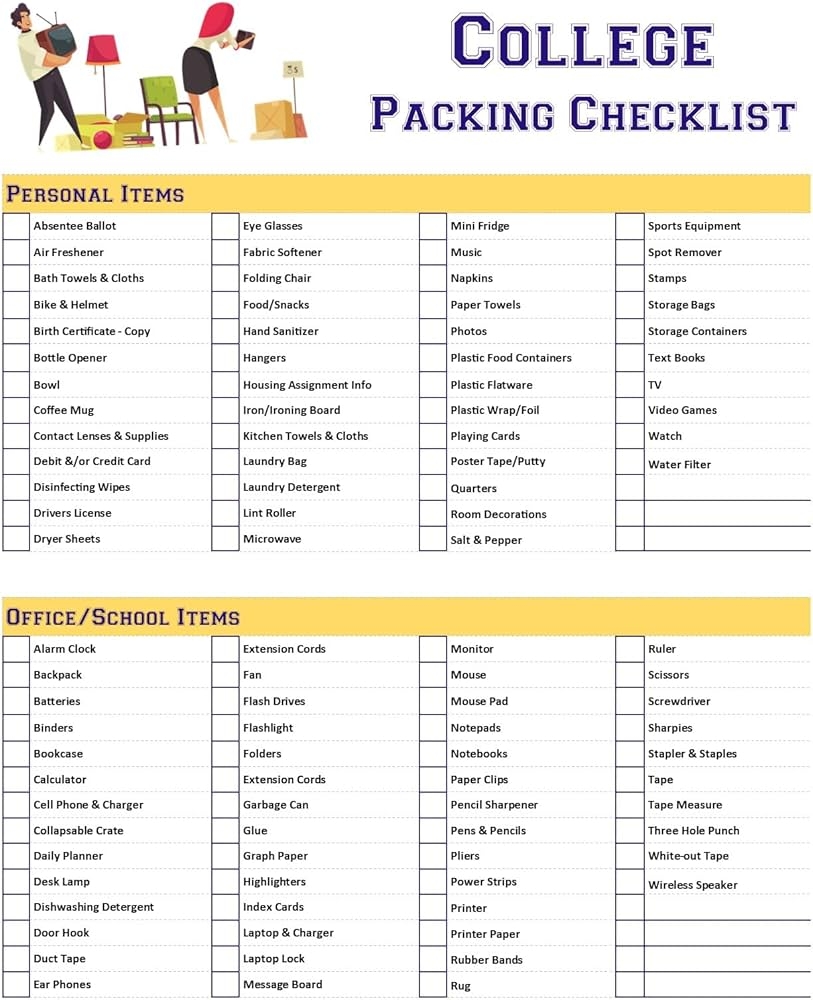 Amazon College Dorm Room Essentials Ultimate Packing Move In 