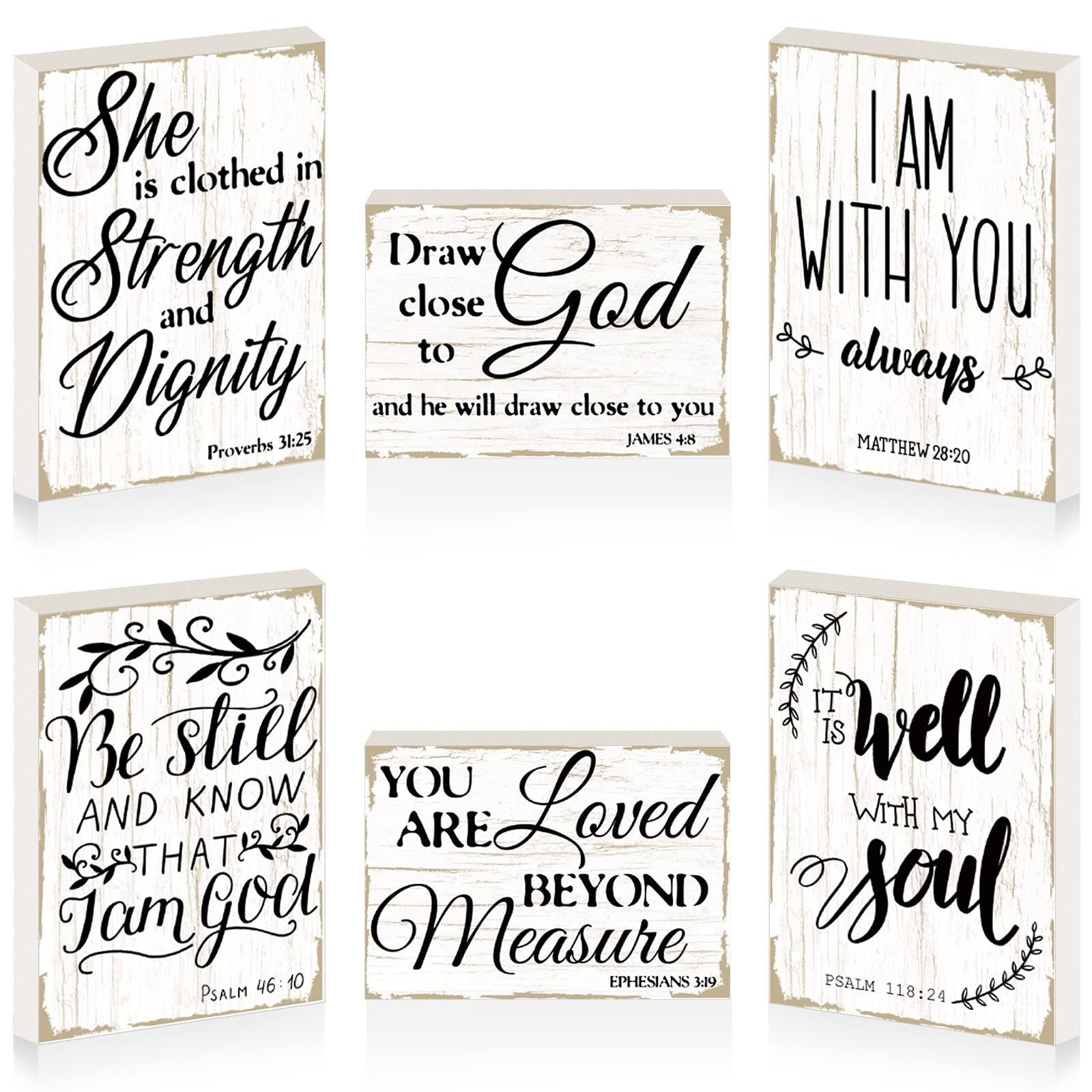Amazon Maitys 6 Pcs Bible Verse Mini Wood Signs Wooden 