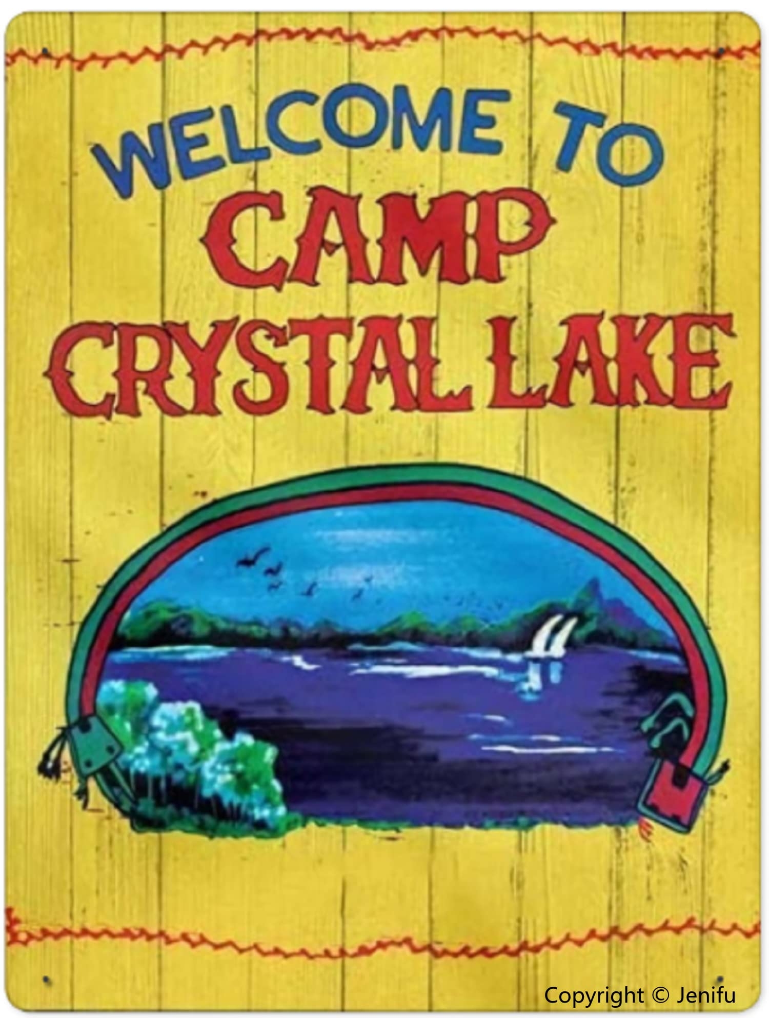 Amazon Welcome To Camp Crystal Lake Personalized Garden Sign Amazon Welcome To Camp Crystal Lake Personalized Garden Sign