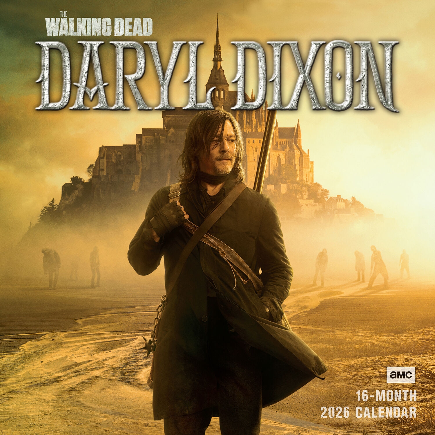 AMC The Walking Dead Daryl Dixon 2026 Square Wall Calendar