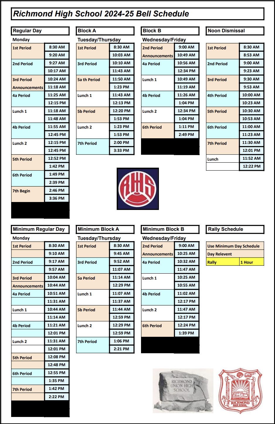 bell schedule articles headlines