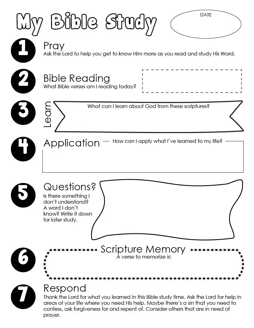 Printable Bible Study Guides