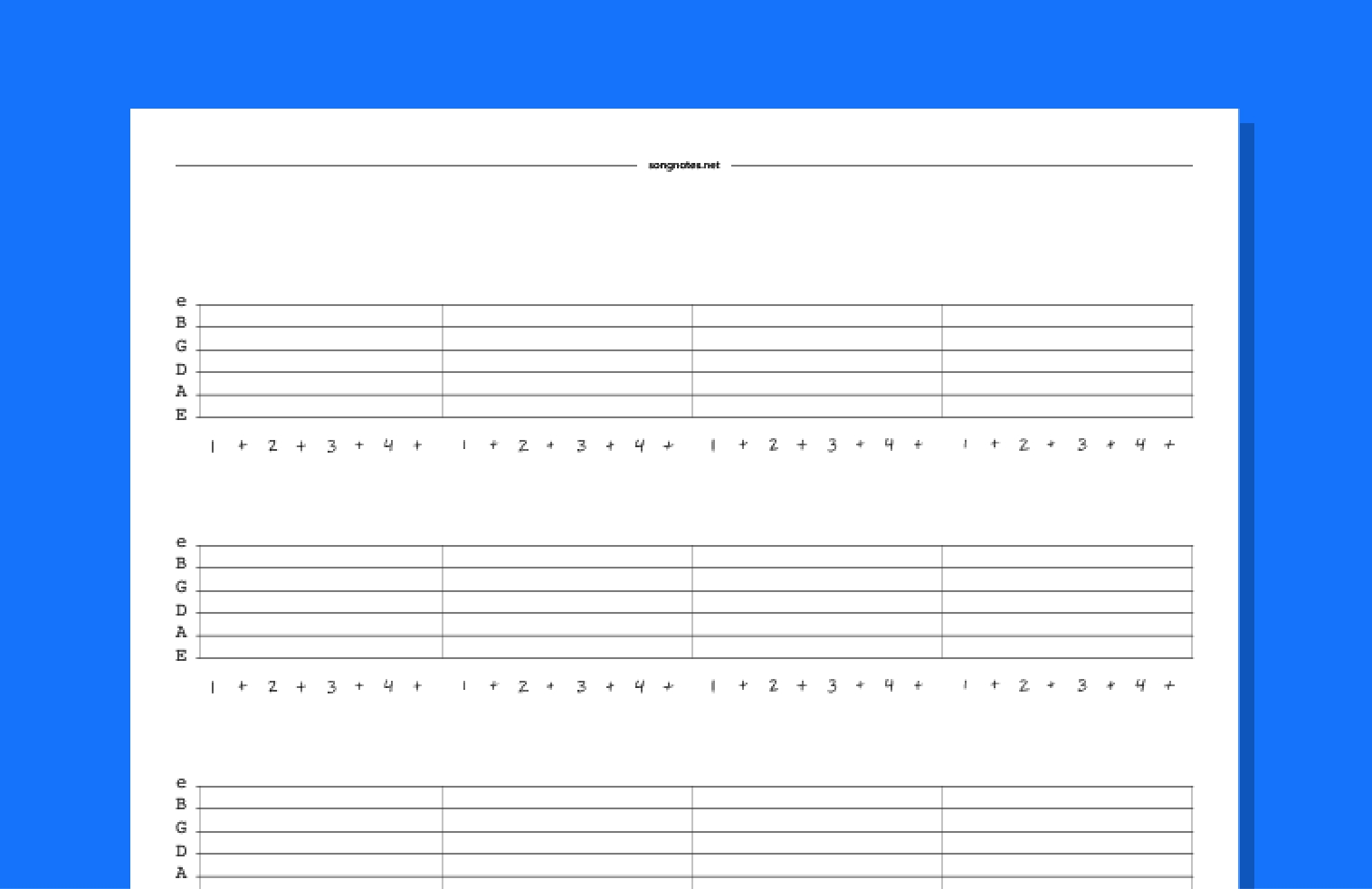 Blank Tabs Free PDF Templates To Download Print And Write Your Blank Tabs Free PDF Templates To Download Print And Write Your