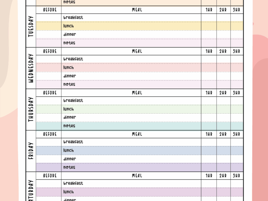 Blood Sugar Logs World Of Printables