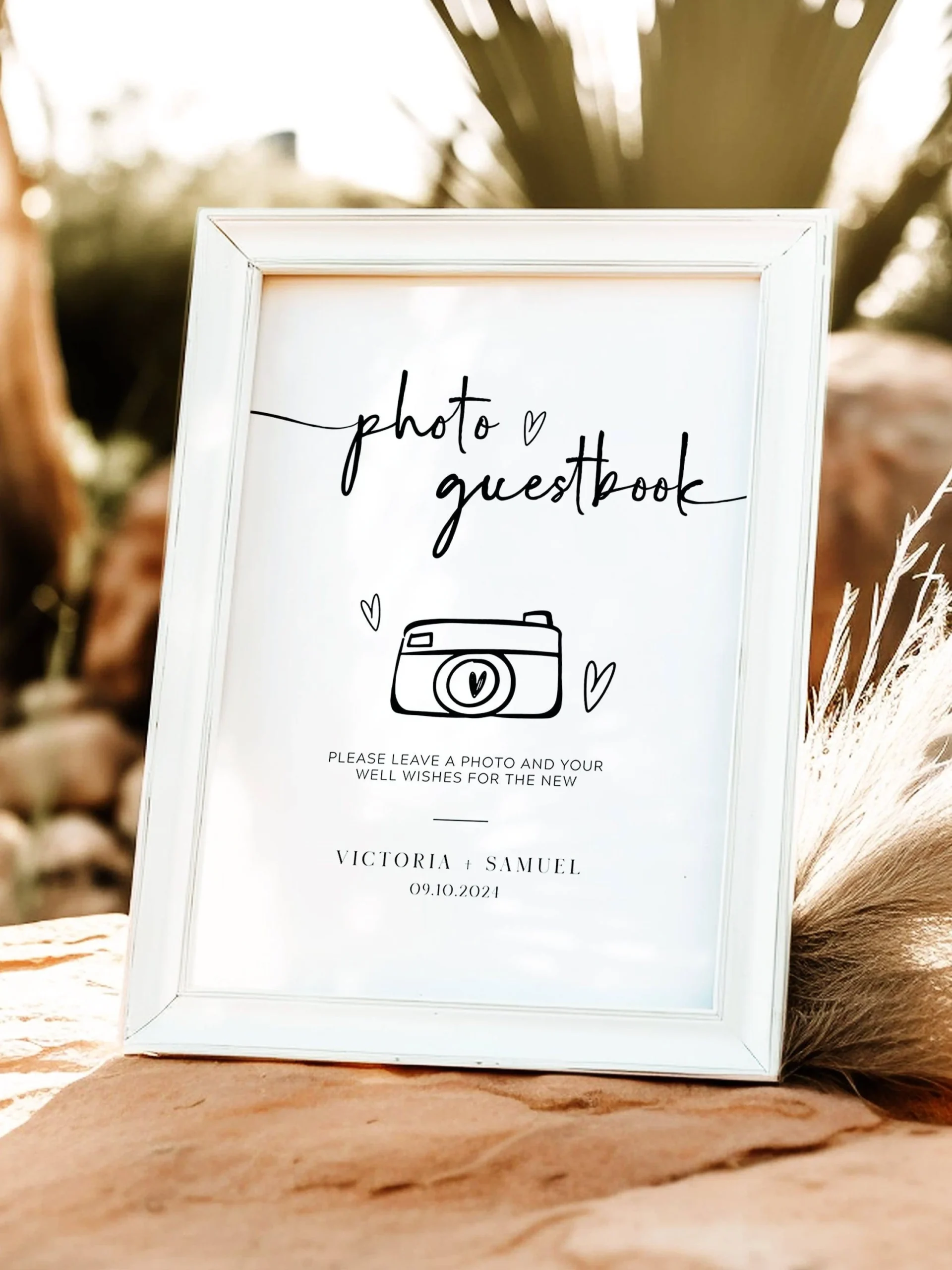 Printable Wedding Polaroid Table Signs