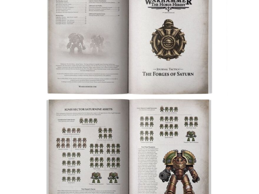 Buy The Horus Heresy Journal Tactica The Forges Of Saturn