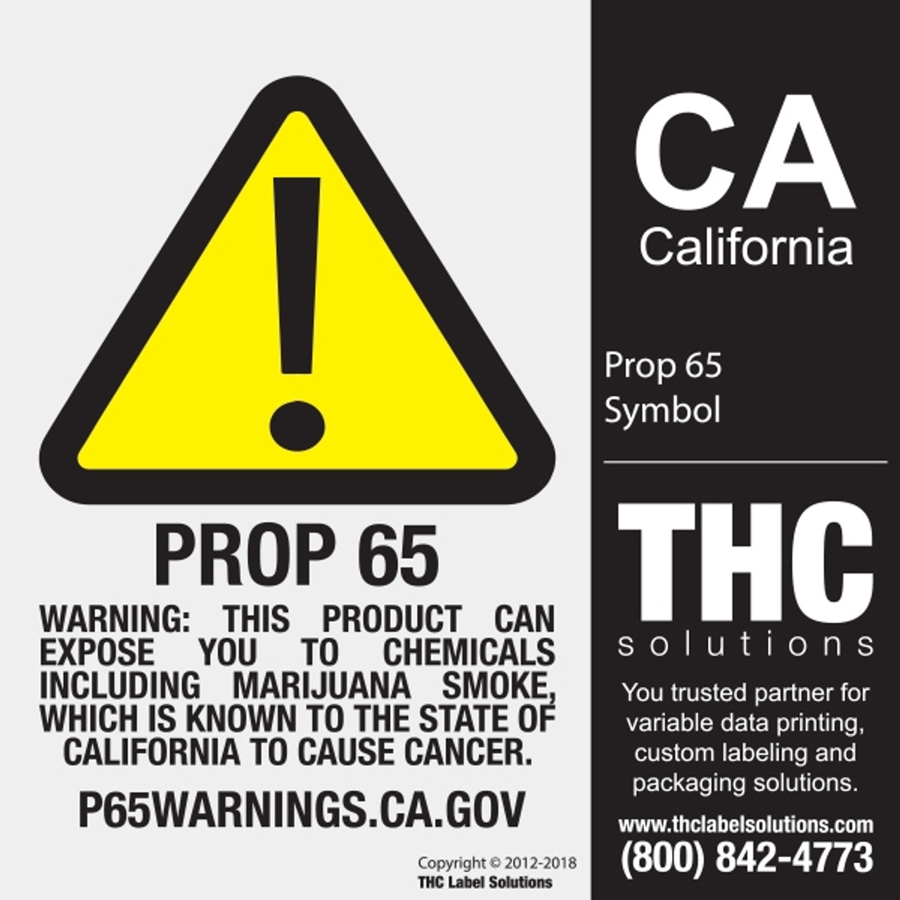 California Proposition 65 Prop 65 Warning Symbol Free Printable 