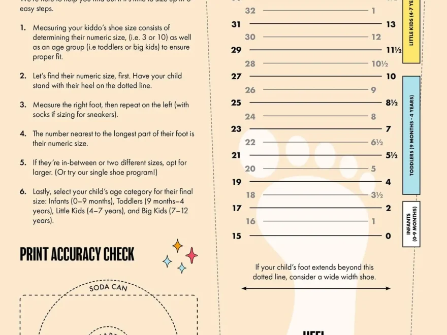 Chart Measure Your Foot Size Printable Infant Size Shoes Baby Foot