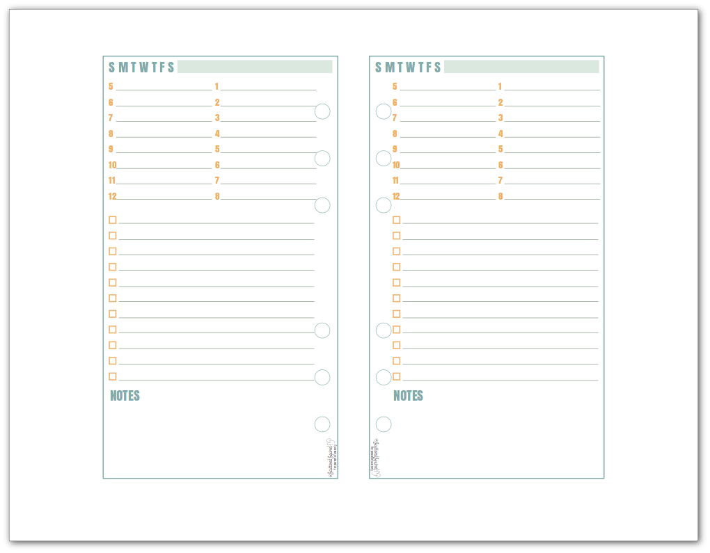 One Page Daily Planner Printable