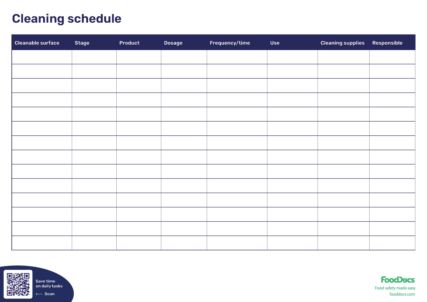 Cleaning Schedule Template Free Download Cleaning Schedule Template Free Download