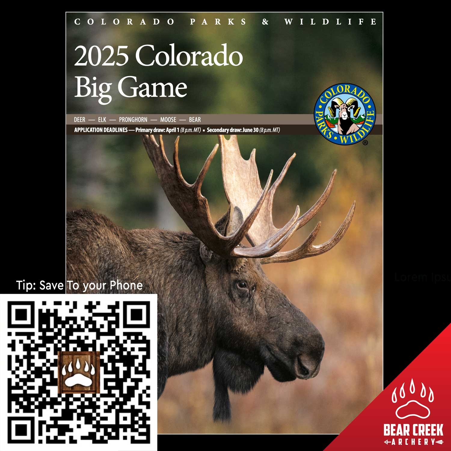Colorado Big Game Brochure 2025 Bear Creek Archery Colorado Big Game Brochure 2025 Bear Creek Archery