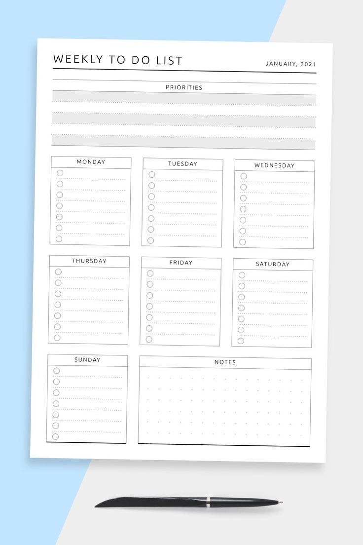 Daily Planner Men Daily To Do Planner Daily Food Journal Template