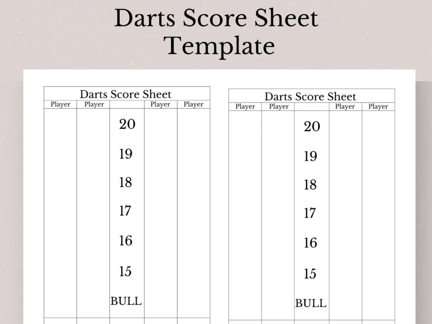 Darts Punkte Vorlage Druckbare Darts Punkte Vorlage Druckbare Darts Punkte Vorlage Darts Party Spiel Punkte