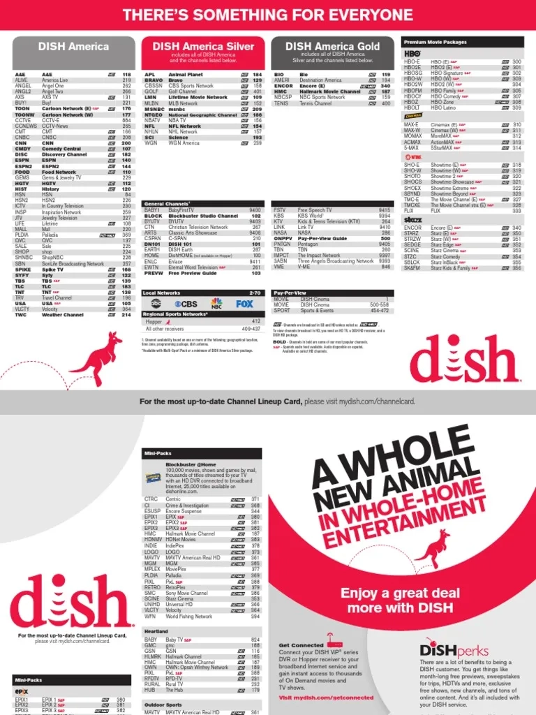 Printable Dish Network Channel Guide Today