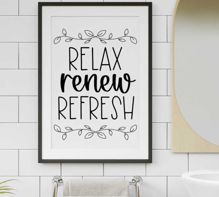 DIY Farmhouse Bathroom Printables To Decorate Your Home