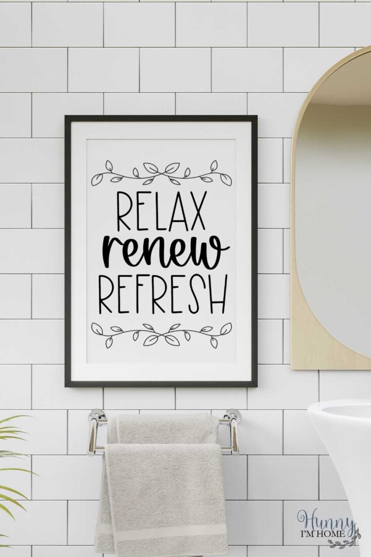 DIY Farmhouse Bathroom Printables To Decorate Your Home