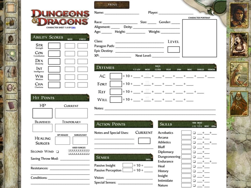 DnD Character Creator Draft 1 By JesterXL On DeviantArt