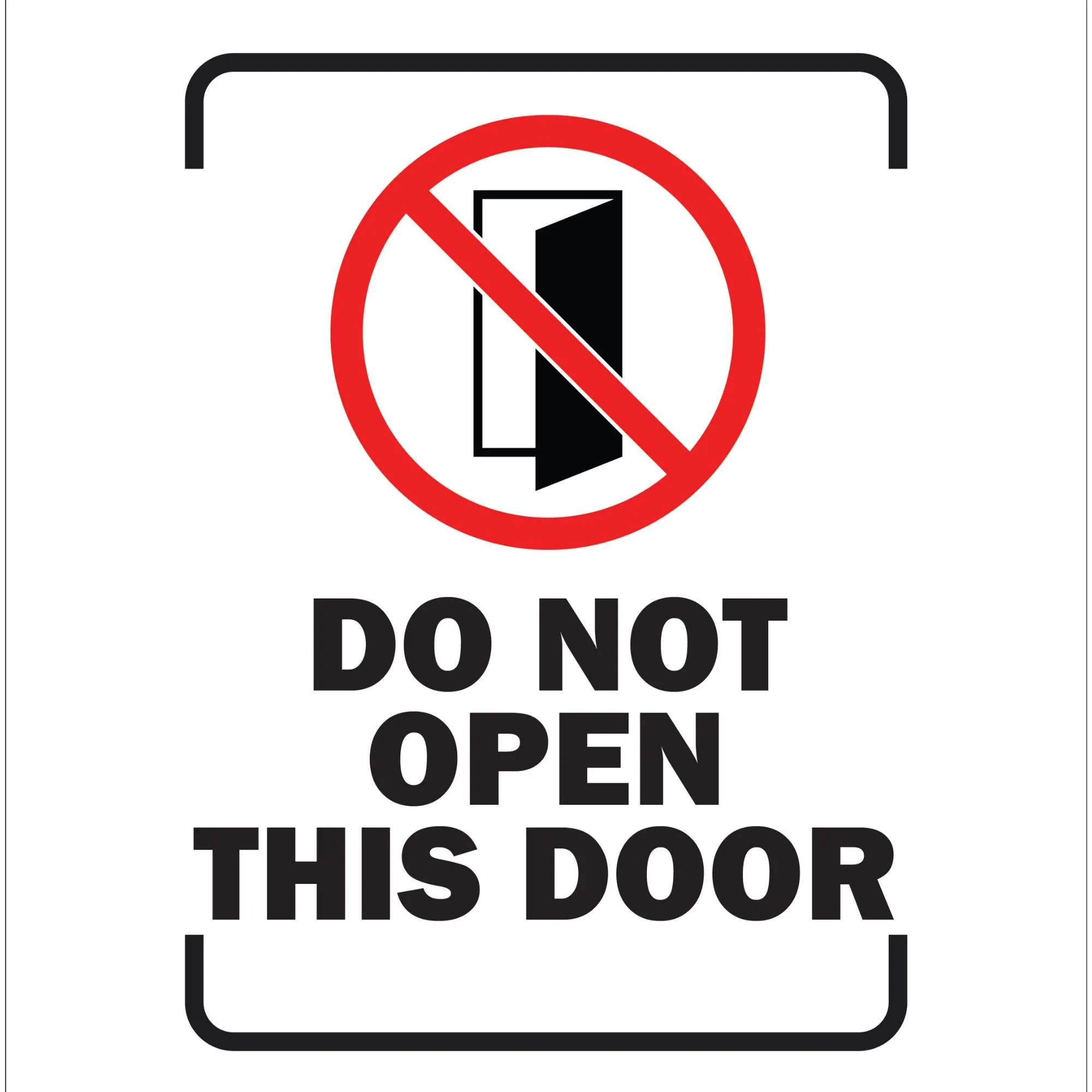 Do Not Open This Door Schild A4 PDF Sicherheits T rschild Do Not Open This Door Schild A4 PDF Sicherheits T rschild