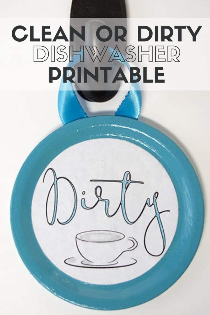 Easy Clean Or Dirty Dishwasher Sign With Free Printable