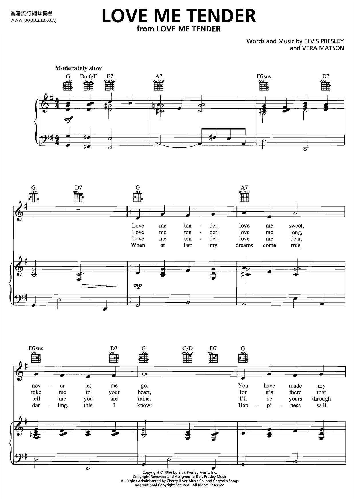 Elvis Presley Love Me Tender Sheet Music Pdf Free Score Elvis Presley Love Me Tender Sheet Music Pdf Free Score