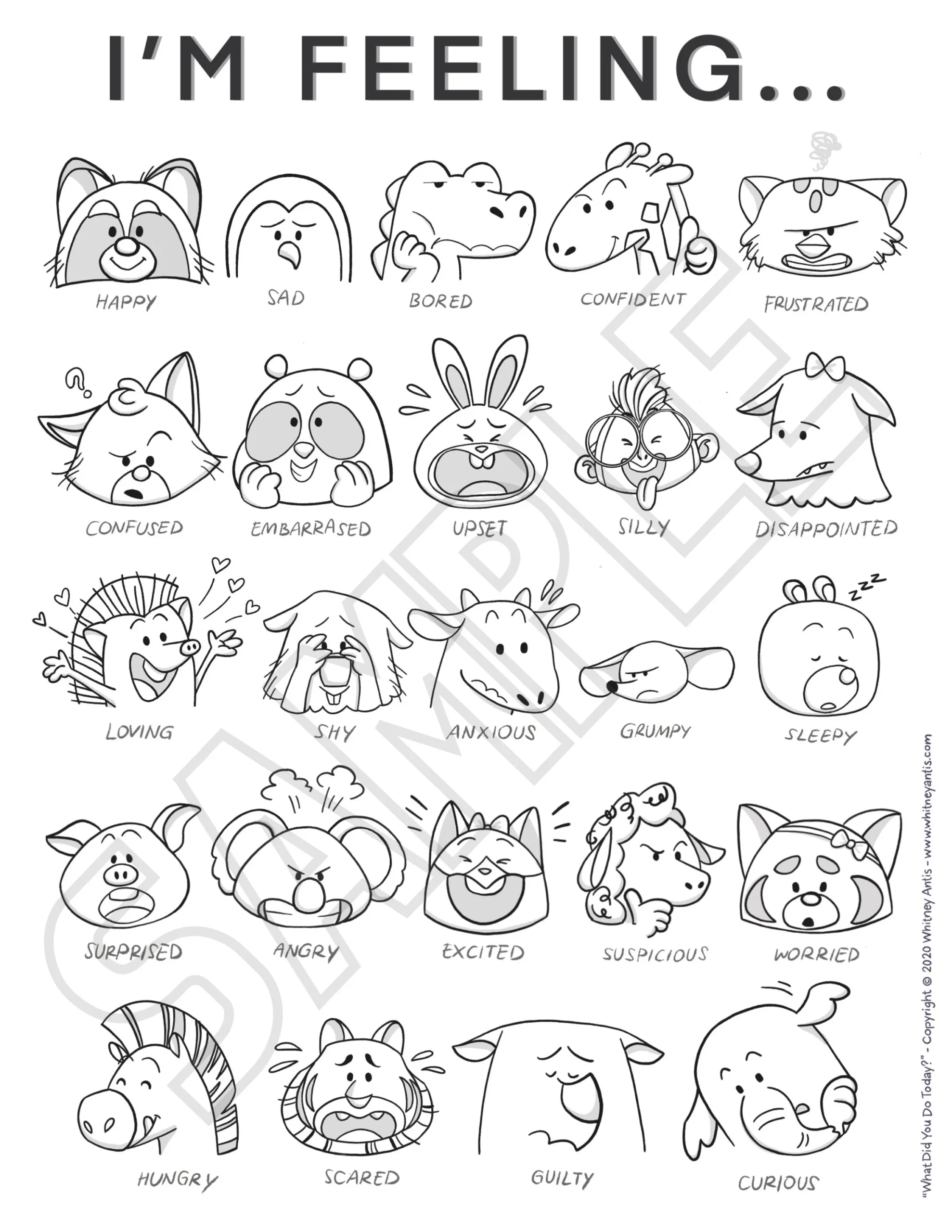 Printable Coloring Sheet Cjhildrens Feeling Faces Printable Coloring Sheet Cjhildrens Feeling Faces