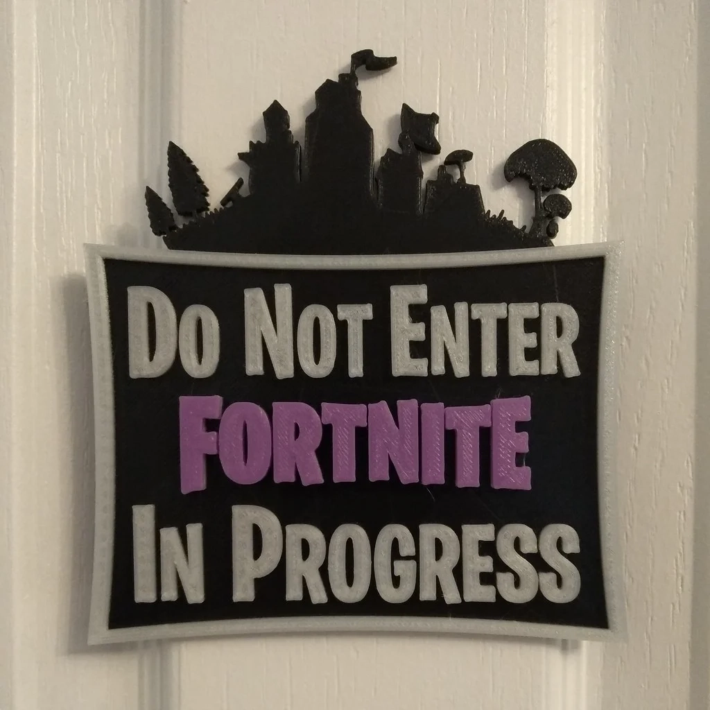 Fortnite Door Sign By SmithRC Thingiverse