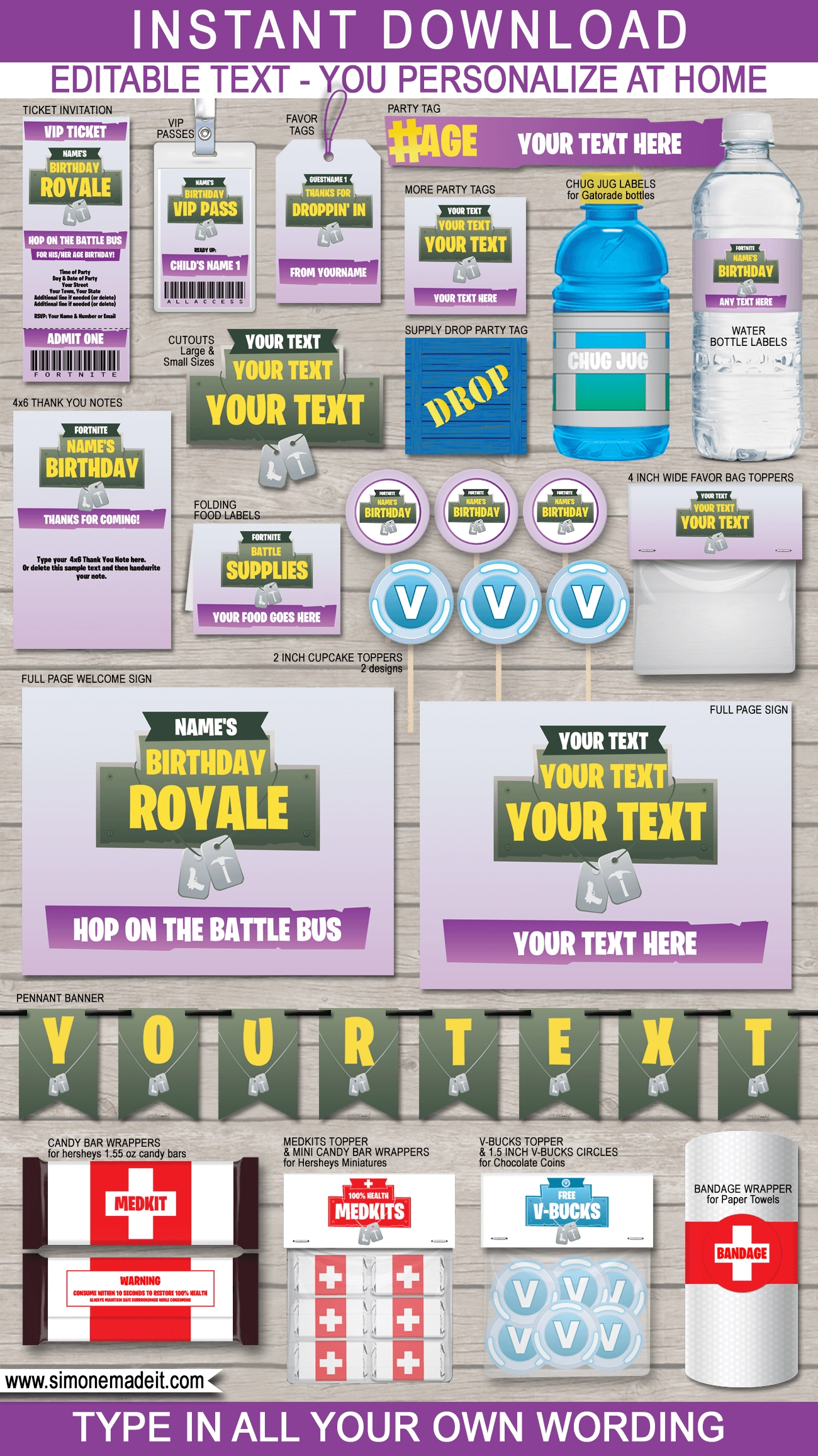 Printable Fortnite Sign Papers All Printable Fortnite Sign Papers All