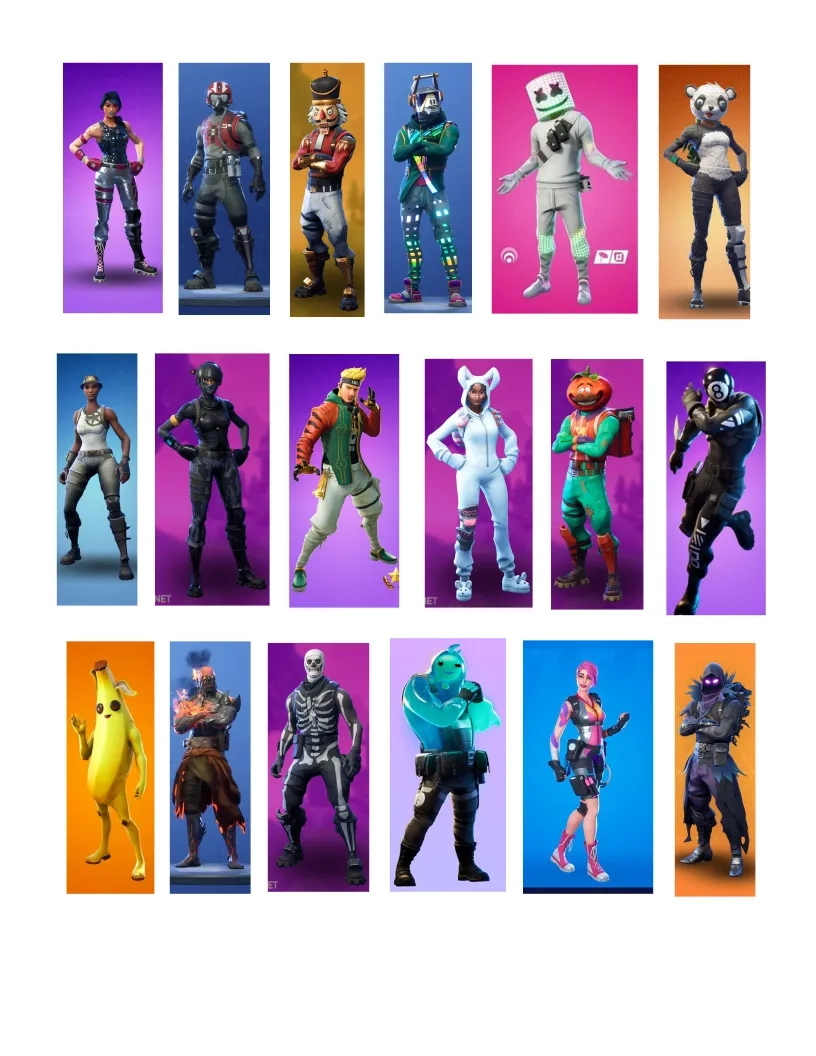 Fortnite Printable Skins For Game Pieces Paper Airplanes Fortnite Printable Skins For Game Pieces Paper Airplanes