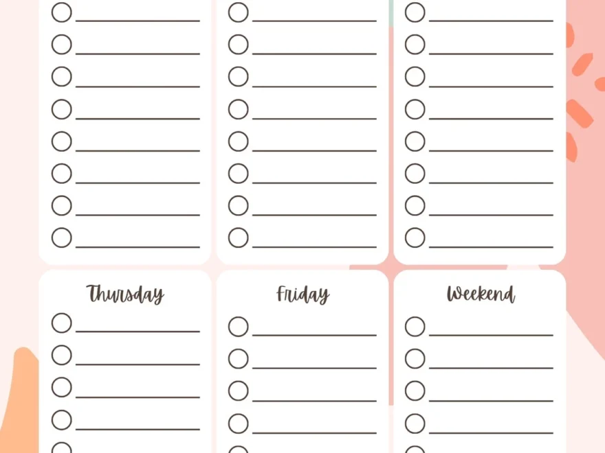 Free And Customizable To Do List Templates