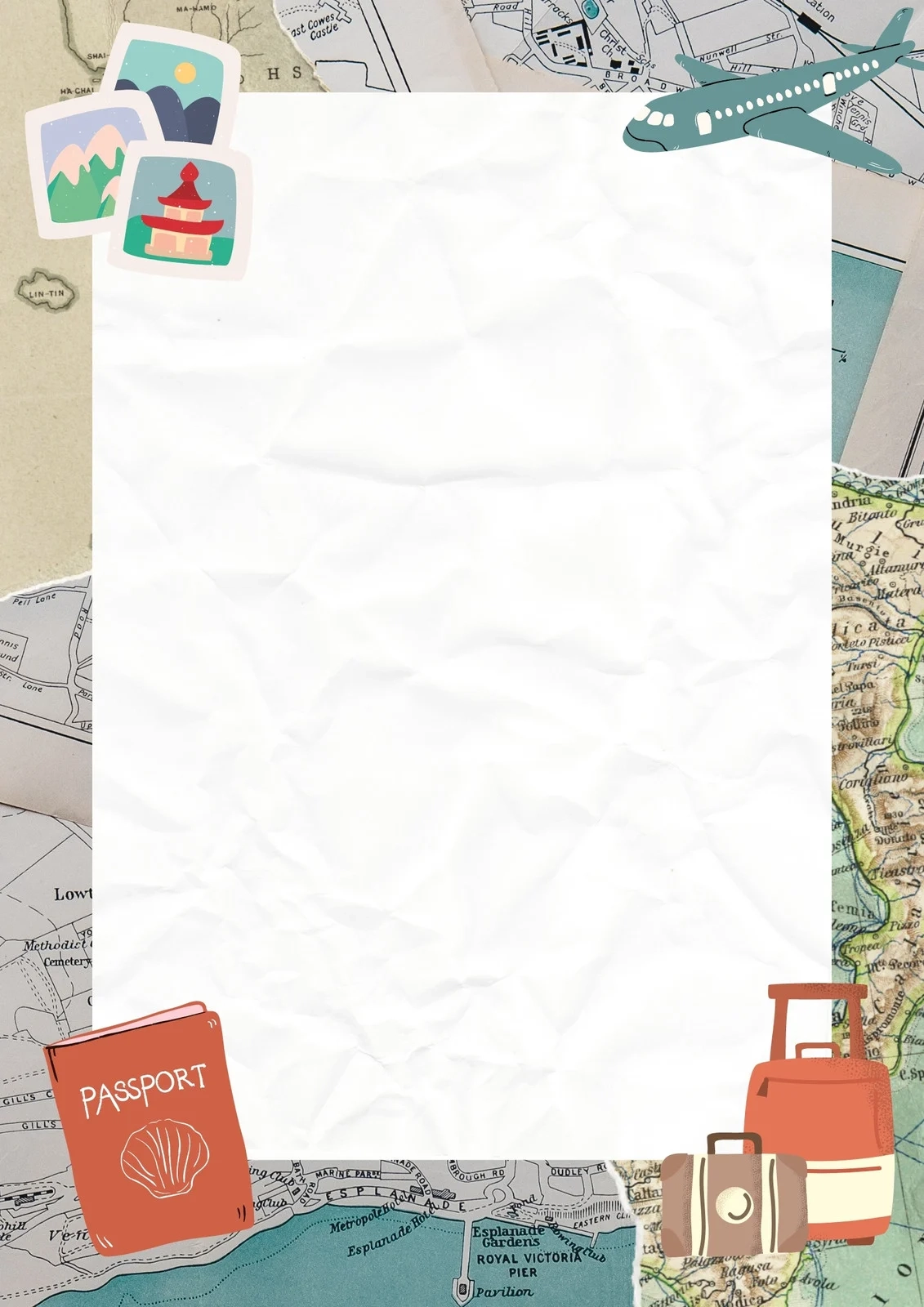 Printable Borders For Signs Travel Theme