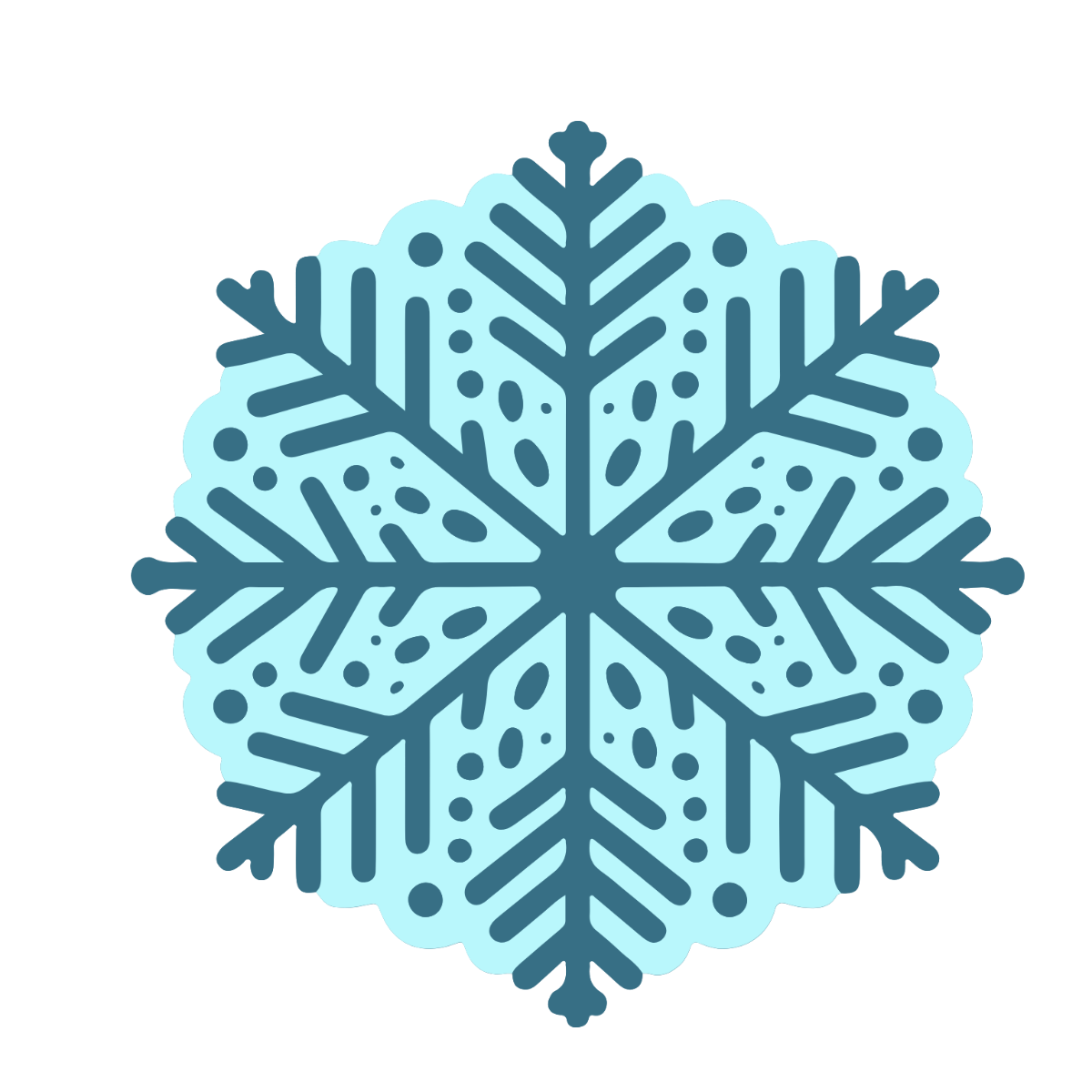 Printable Reserved Sign Snowflakes