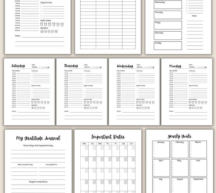 Free Printable ADHD Planner For Adults Free ADHD Planner