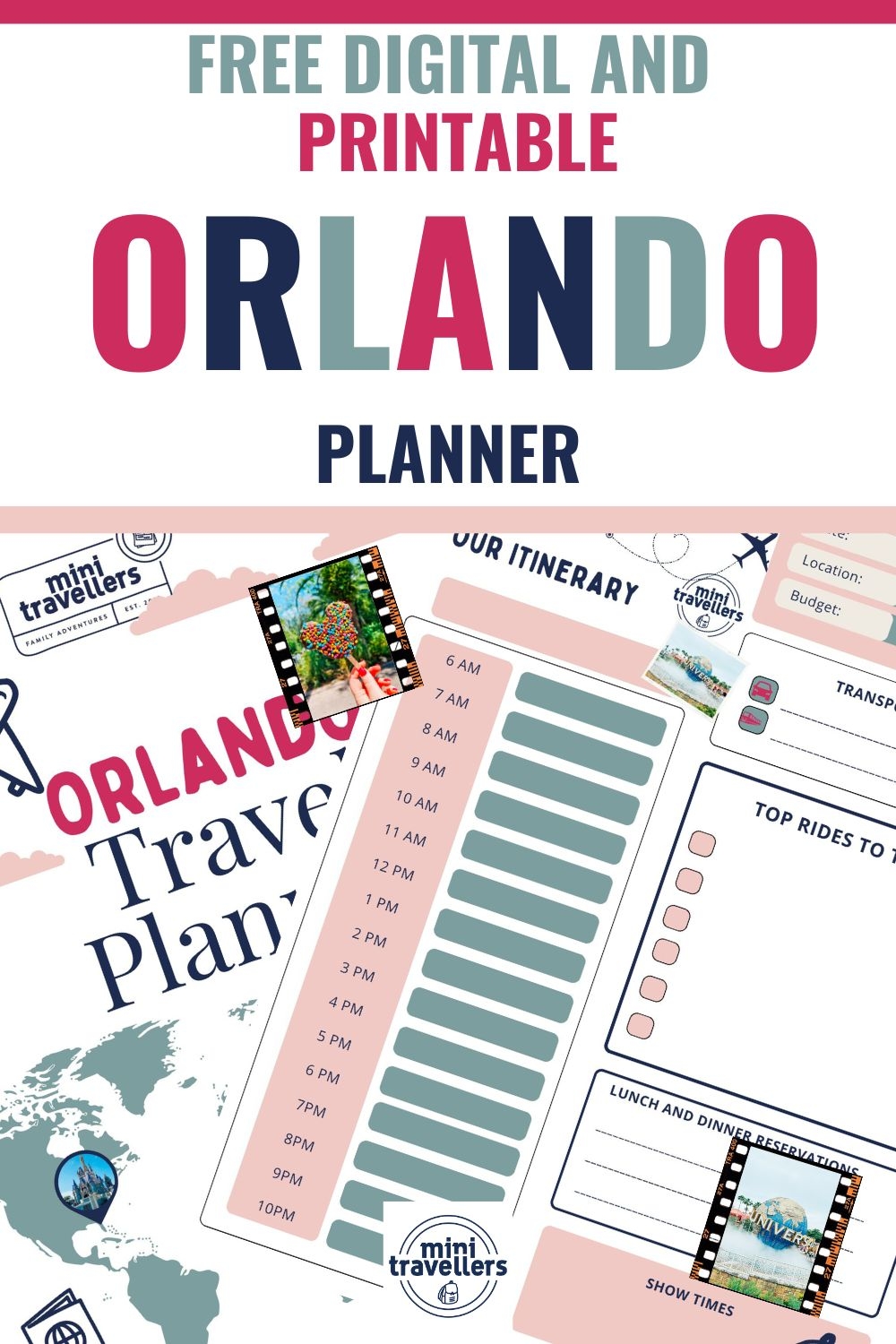 Free Printable And Digital Orlando Planner For Disney And Free Printable And Digital Orlando Planner For Disney And