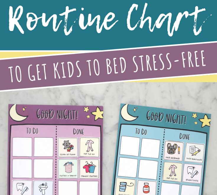 Free Printable Bedtime Routine Chart For Kids What Moms Love