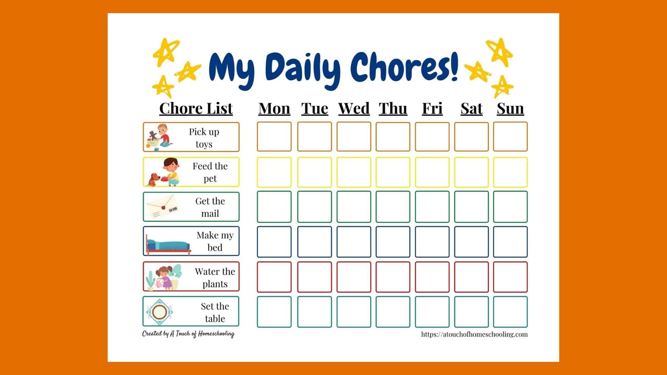 Toddler Chore Chart Printable Free Toddler Chore Chart Printable Free