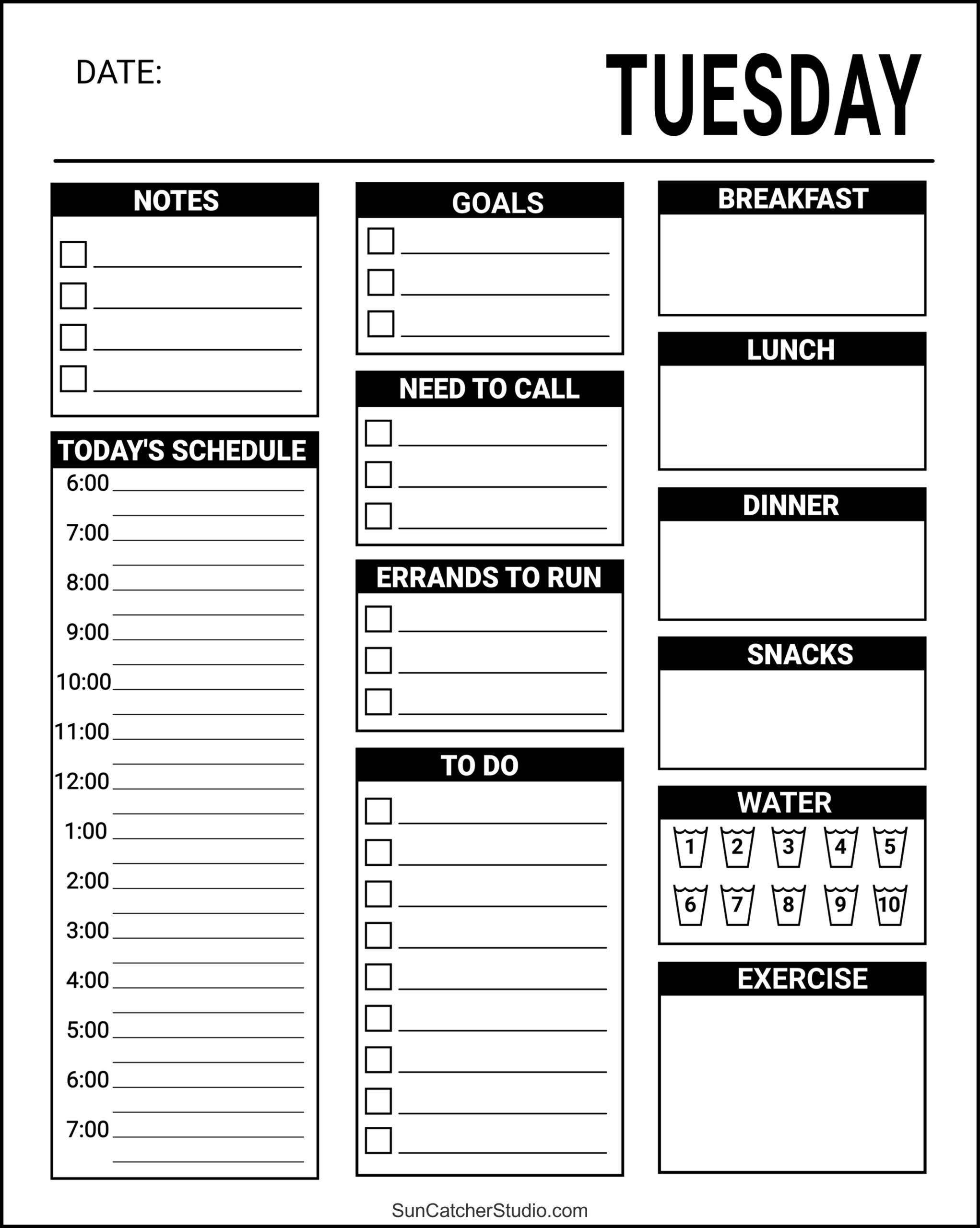 Planner For Seniors Free Printable