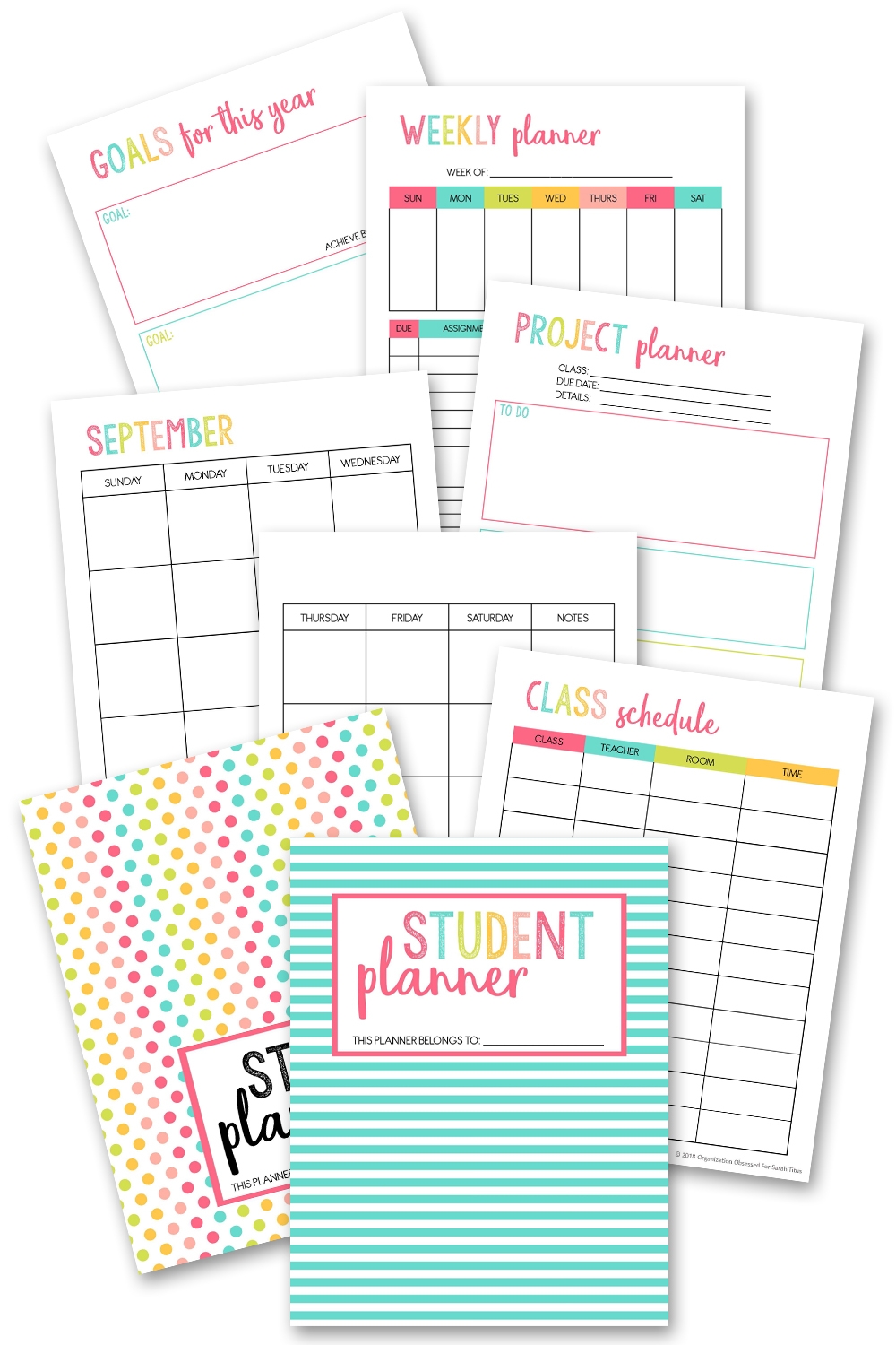 Planner For College Students Free Printables Planner For College Students Free Printables