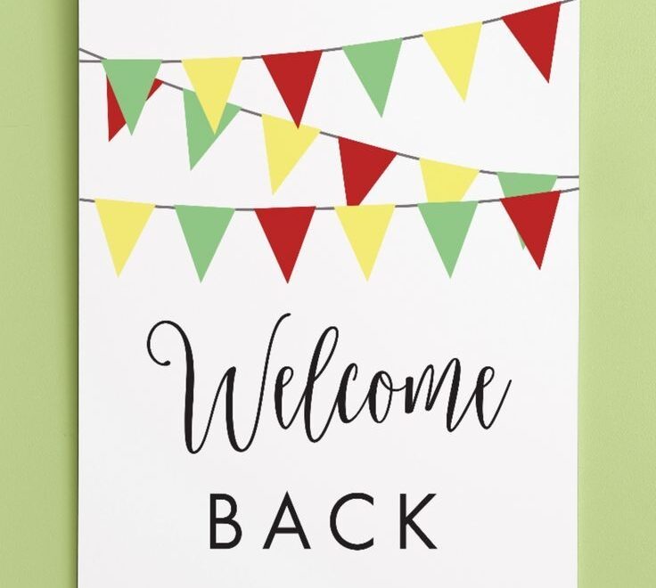 Free Printable Welcome Back Sign