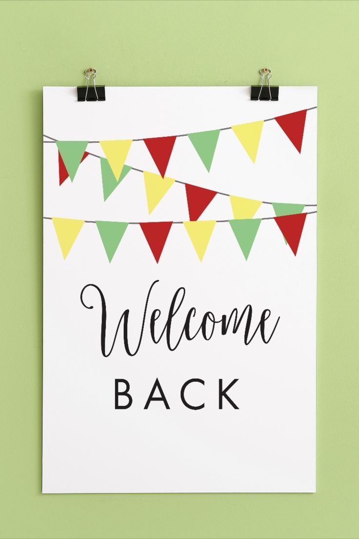 Free Printable Welcome Back Sign
