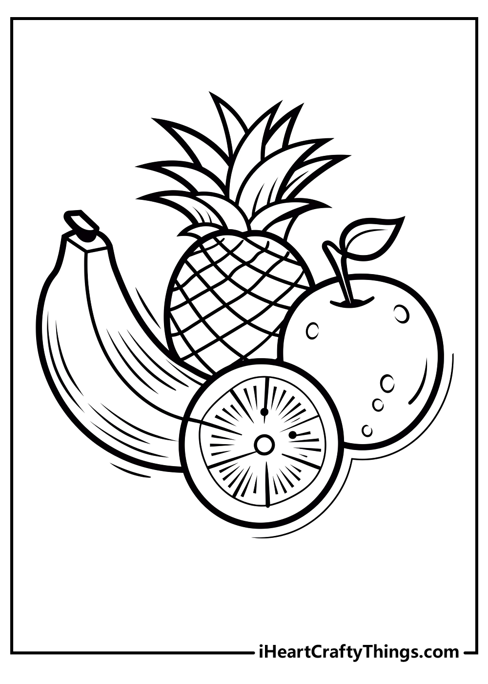 Fruit Coloring Sheets Printable